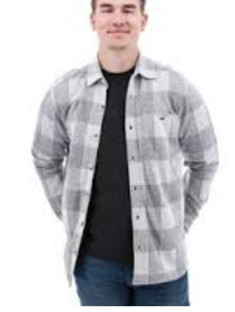OLD RANCH Mens Kolson Plaid Fleece Overshirt Buttondown Size XXL